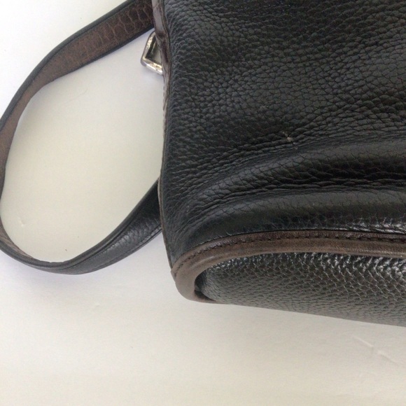 BRIGHTON BLACK LEATHER SHOULDER BAG - Picture 14 of 16